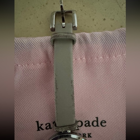Kate Spade Silver Watch with Taupe Strap - Picture 7 of 11